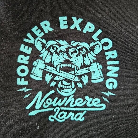 Independent Trading Company Woman Size L Hoodie Black with Front & back Art - Picture 4 of 6